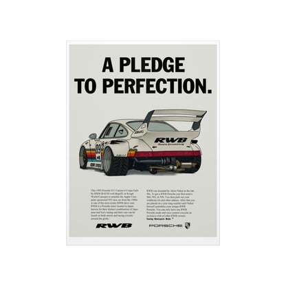 Porsche Pledge Poster 18x24